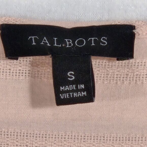 Talbots Cotton Blouse Pink Lightweight With Buttons Long Sleeve Small - Picture 3 of 10